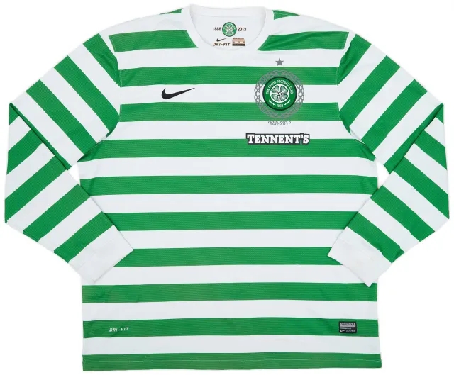 Nike 2012-13 Celtic '125th Anniversary' Home L/S Shirt - 9/10 - (XXL)