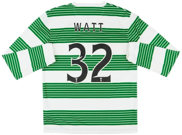Nike 2013-15 Celtic Home L/S Shirt Watt #32 - 7/10 - (M)