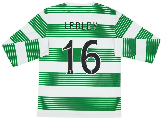 Nike 2013-15 Celtic L/S Home Shirt Ledley #16 - 6/10 - (M)