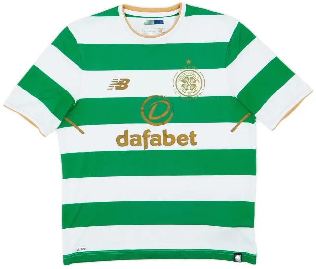 NewBalance 2017-18 Celtic 'Lisbon Lions 50th Anniversary' Home Shirt - 5/10 - (S)