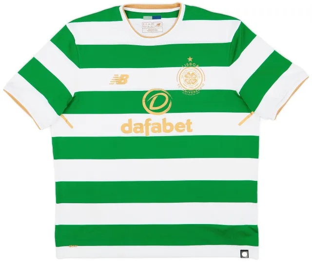 NewBalance 2017-18 Celtic 'Lisbon Lions 50th Anniversary' Home Shirt - 8/10 - (XL)