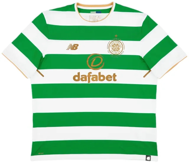 NewBalance 2017-18 Celtic 'Lisbon Lions 50th Anniversary' Home Shirt - 9/10 - (XL)