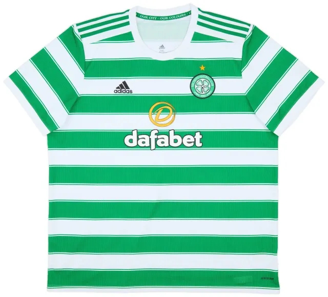 adidas 2021-22 Celtic Home Shirt - 8/10 - (XXL)
