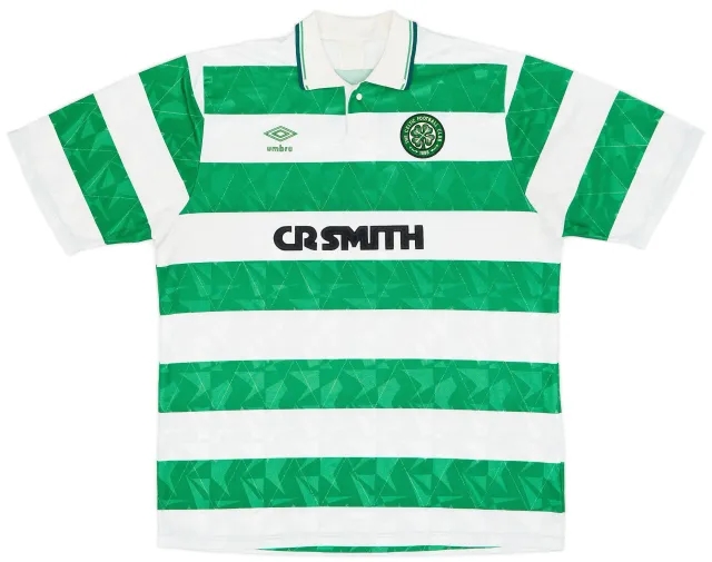 Umbro 1989-91 Celtic Home Shirt - 8/10 - (L)