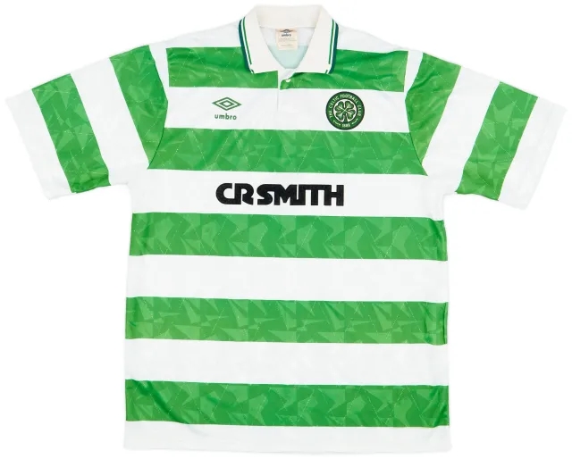Umbro 1989-91 Celtic Home Shirt - 9/10 - (L)