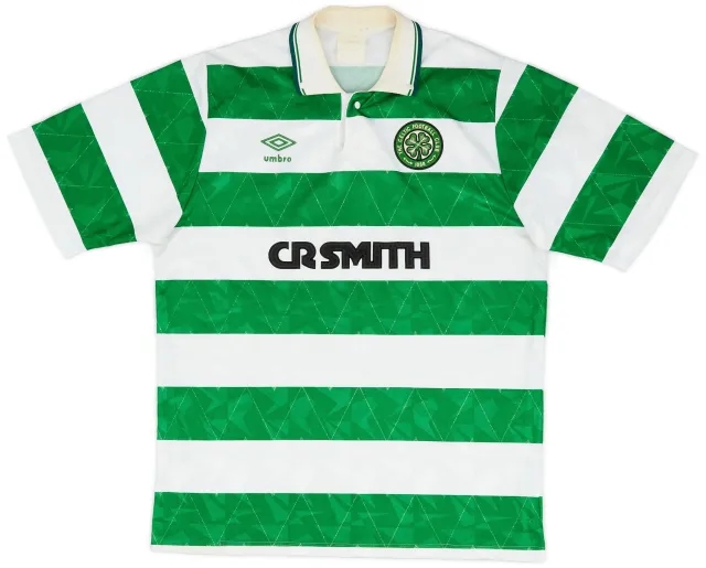 Umbro 1989-91 Celtic Home Shirt - 8/10 - (M)