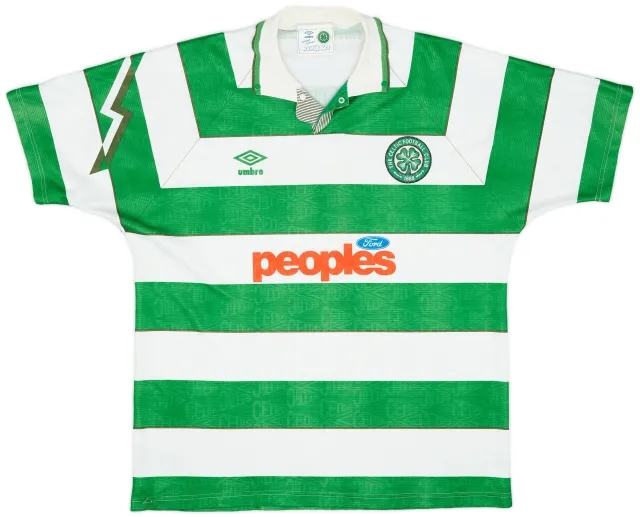 Umbro 1991-92 Celtic Home Shirt - 9/10 - (XL)