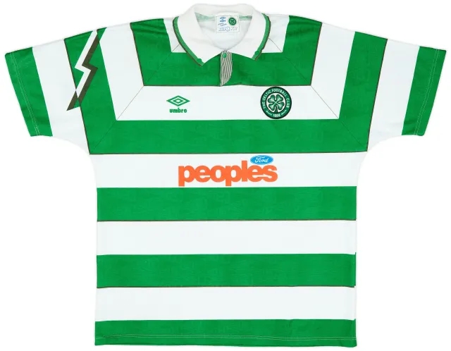 Umbro 1991-92 Celtic Home Shirt - 9/10 - (XL)