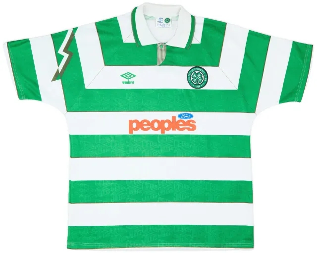 Umbro 1991-92 Celtic Home Shirt - 8/10 - (XXL)