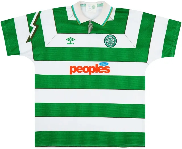 Umbro 1991-92 Celtic Home Shirt - 7/10 - (XL)