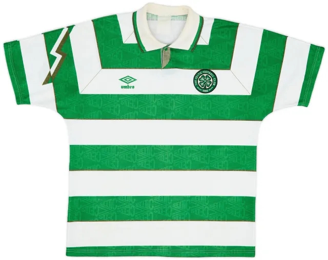 Umbro 1992-93 Celtic Home Shirt - 8/10 - (XL)