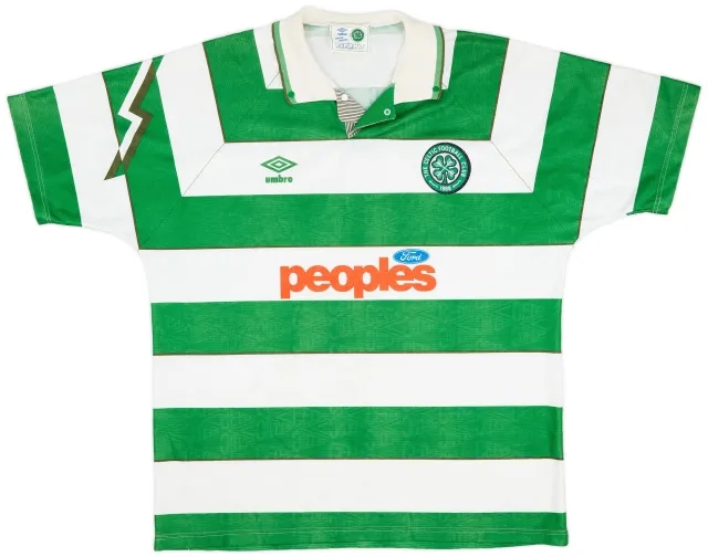 Umbro 1991-92 Celtic Home Shirt - 8/10 - (L)