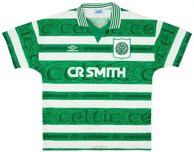Umbro 1995-97 Celtic Home Shirt - 6/10 - (L)