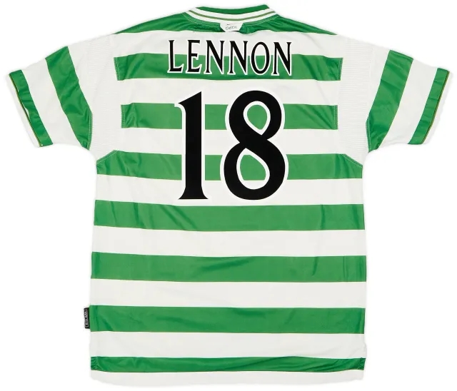 Umbro 1999-01 Celtic Home Shirt Lennon #18 - 6/10 - (XL)