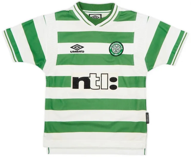 Umbro 1999-01 Celtic Home Shirt - 7/10 - (S.Boys)