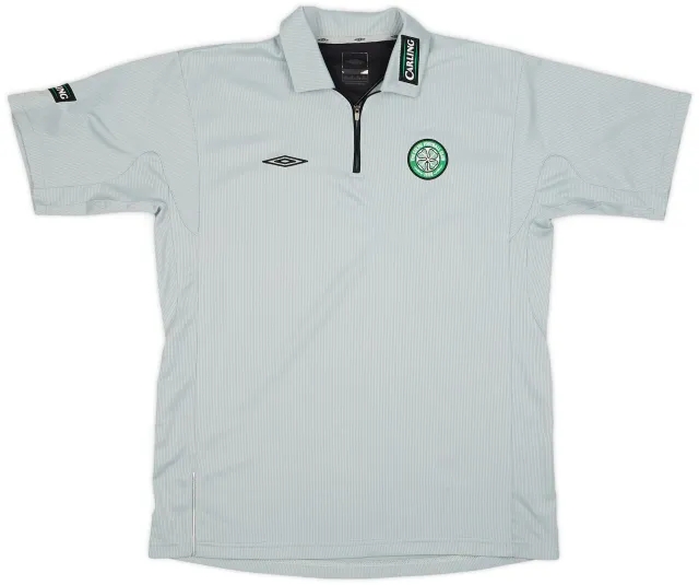 2004-05 Celtic Umbro 1/4 Zip Training Shirt - 9/10 - (L)