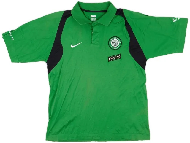 2007-08 Celtic Nike Polo Shirt - 8/10 - (M)