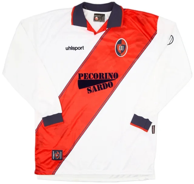 2000-01 Cagliari Away L/S Shirt - 9/10 - (XL)