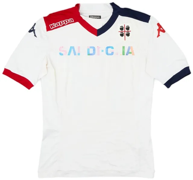 Kappa 2014-15 Cagliari Away Shirt #14 - 6/10 - (S)