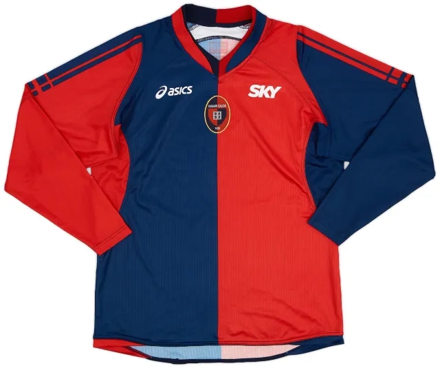 Asics 2006-07 Cagliari Home L/S Shirt - 7/10 - (M)