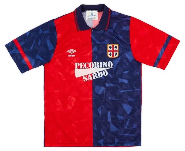 Umbro 1990-93 Cagliari Home Shirt - 9/10 - (S)