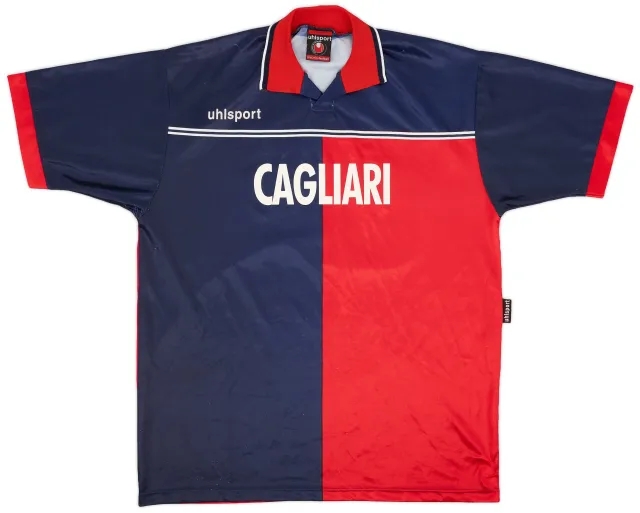 2000-01 Cagliari Uhlsport Training Shirt - 8/10 - (XL)