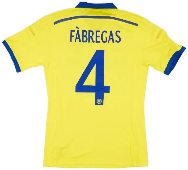adidas 2014-15 Chelsea Player Issue Champions League Away Shirt Fabregas #4