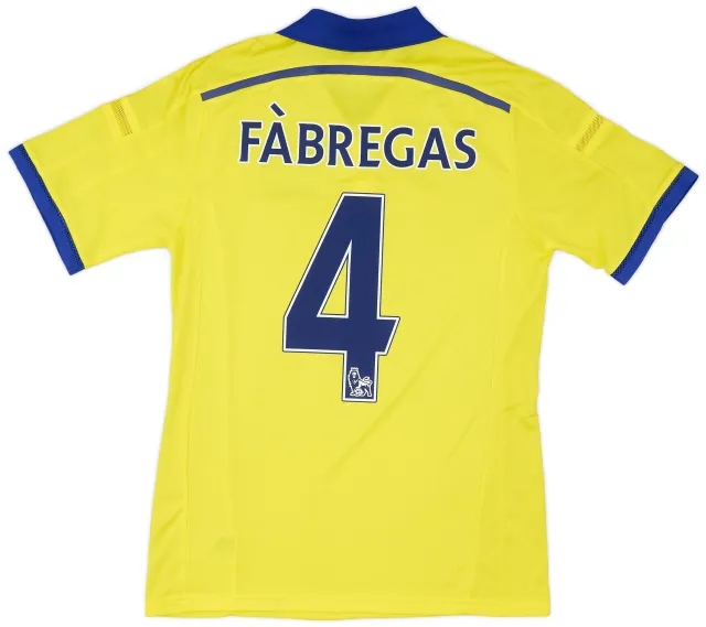 adidas 2014-15 Chelsea Player Issue Away Shirt Fabregas #4 (M/L)