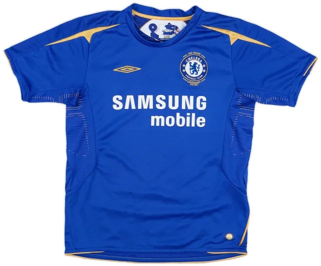 Umbro 2005-06 Chelsea Centenary Home Shirt - 9/10 - (M.Boys)