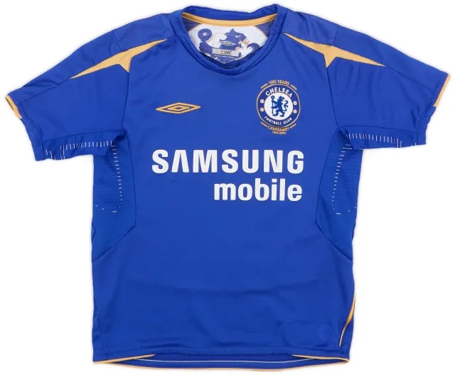 Umbro 2005-06 Chelsea Centenary Home Shirt - 7/10 - (6-7 Years)