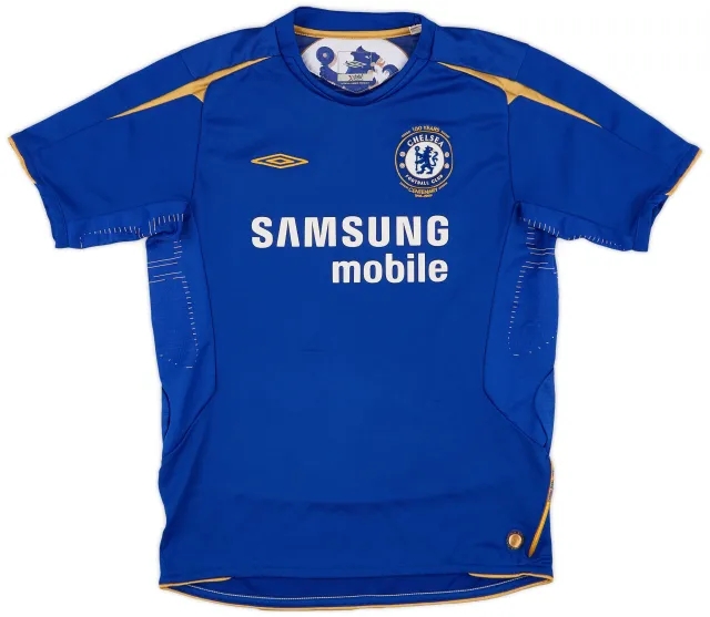 Umbro 2005-06 Chelsea Centenary Home Shirt - 8/10 - (L.Boys)