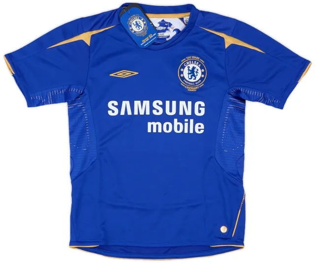 Umbro 2005-06 Chelsea Centenary Home Shirt (S.Boys)