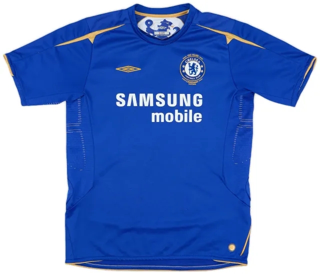 Umbro 2005-06 Chelsea Centenary Home Shirt - 7/10 - (XL.Boys)