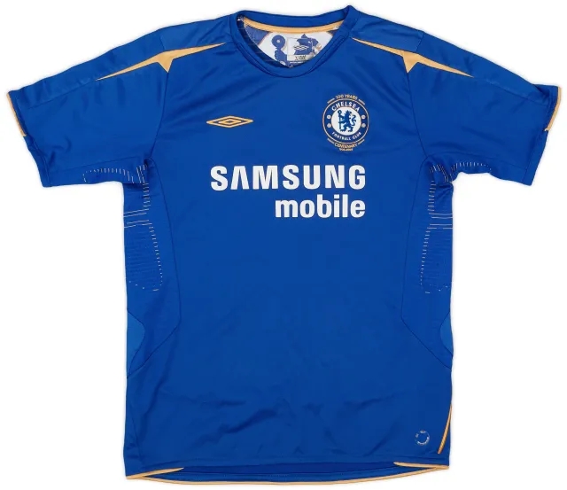 Umbro 2005-06 Chelsea Centenary Home Shirt - 6/10 - (XL.Boys)