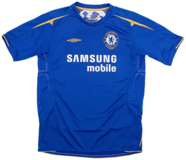 Umbro 2005-06 Chelsea Centenary Home Shirt - 7/10 - (XL.Boys)