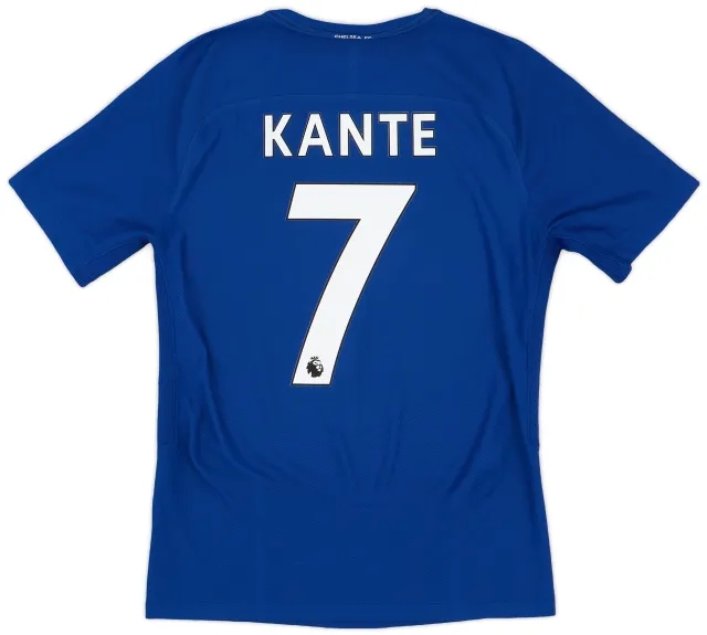 adidas 2017-18 Chelsea Authentic Home Shirt Kante #7 - 9/10 - (S)