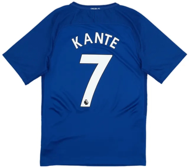 adidas 2017-18 Chelsea Home Shirt Kante #7 - 9/10 - (S)