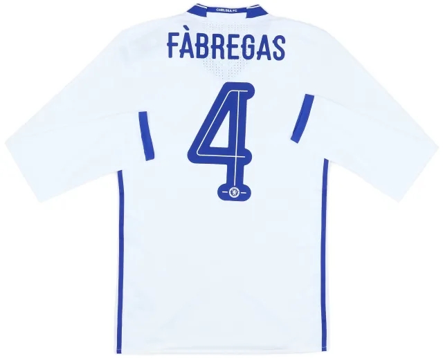 adidas 2016-17 Chelsea Player Issue Third L/S Shirt Fabregas #4 (M)