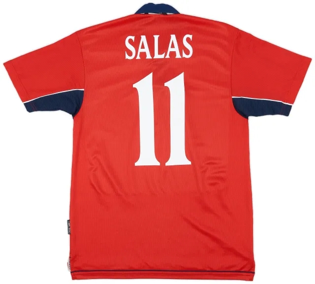 Umbro 2000-01 Chile Home Shirt Salas #11 - 8/10 - (S)