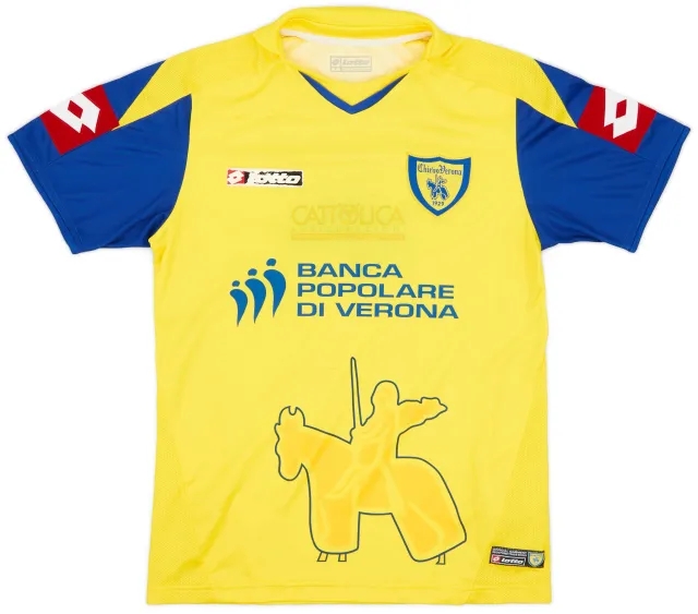 Lotto 2007-08 Chievo Verona Home Shirt - 4/10 - (S)