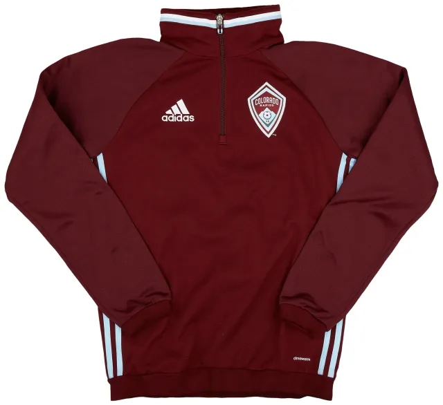 2015 Colorado Rapids adidas 1/4 Zip Drill Top - 9/10 - (S)