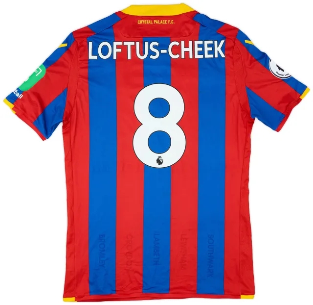 Macron 2017-18 Crystal Palace Match Issue Home Shirt Loftus-Cheek #8