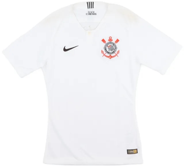 Nike 2018 Corinthians Authentic Home Shirt - 9/10 - (S)