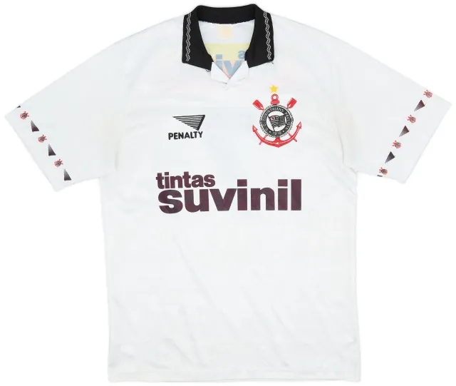 1995 Corinthians Home Shirt #9 - 8/10 - (XL)
