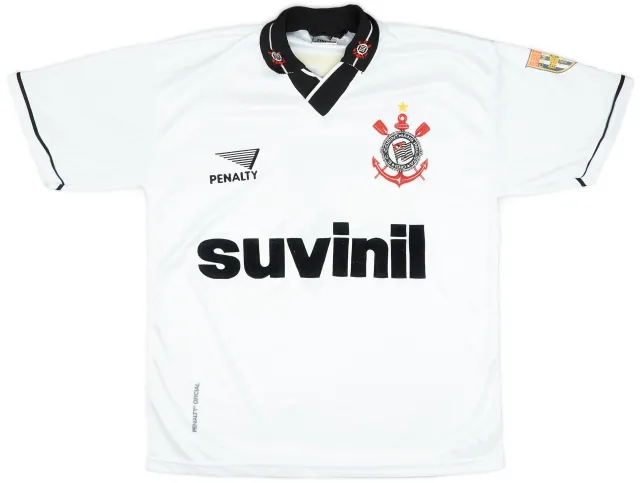 1996 Corinthians Home Shirt #7 - 9/10 - (L)