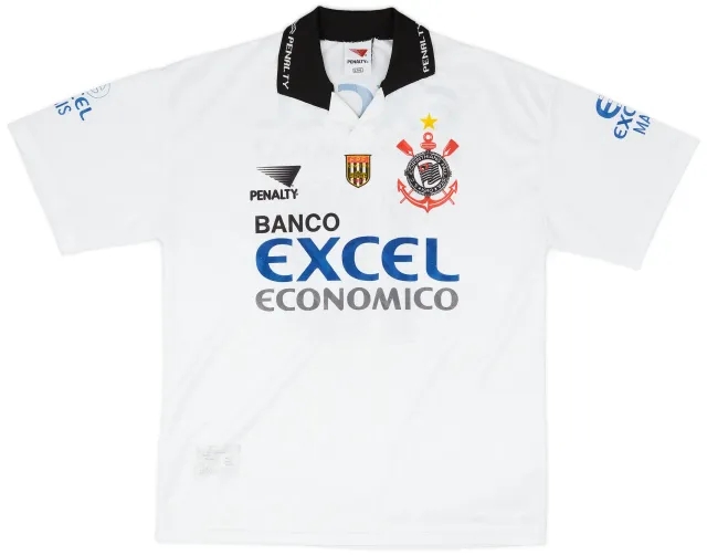 1997 Corinthians Home Shirt #10 - 8/10 - (L)