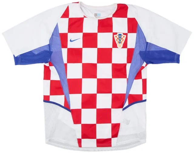 Nike 2002-04 Croatia Player Issue Home Shirt - 6/10 - (L)