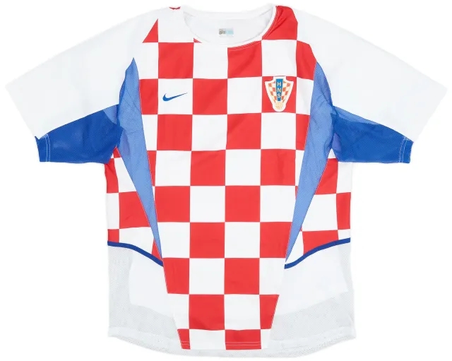 Nike 2002-04 Croatia Player Issue Home Shirt - 7/10 - (M)