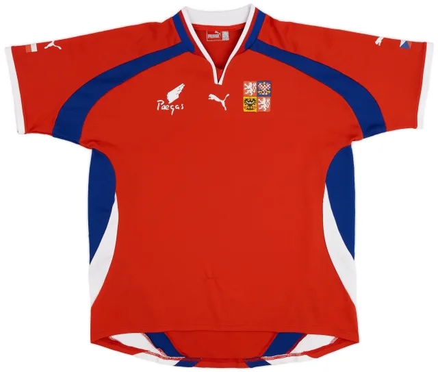 Puma 2000-02 Czech Republic Basic Home Shirt - 6/10 - (XL)