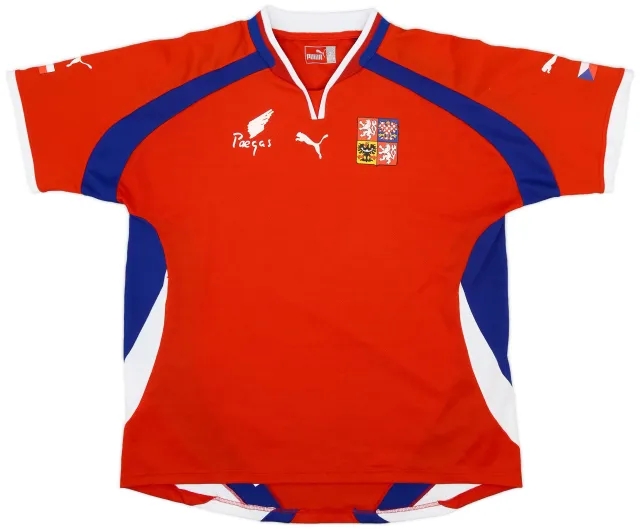Puma 2000-02 Czech Republic Home Shirt - 7/10 - (L)